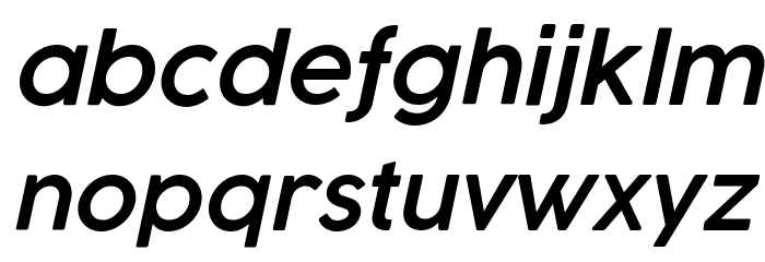 Cocogoose Pro SemiLight Italic Font LOWERCASE