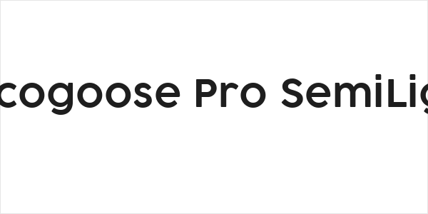 Cocogoose Pro SemiLight Logo