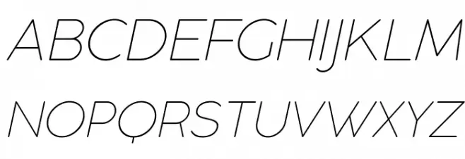 Cocogoose Pro Thin Italic Шрифта ВЕРХНИЙ