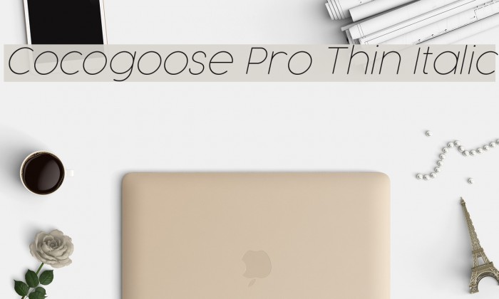 Cocogoose Pro Thin Italic Font examples