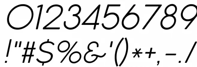Cocogoose Pro UltraLight Italic Font OTHER CHARS