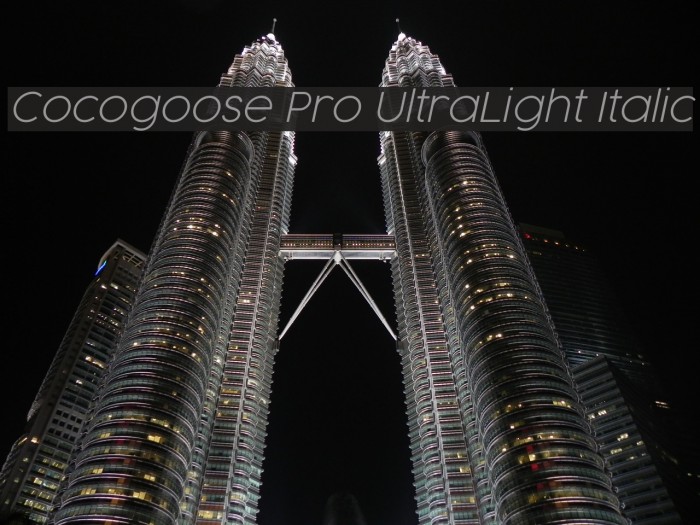 Cocogoose Pro UltraLight Italic Example 3