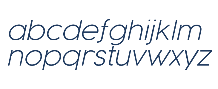 Cocogoose Pro UltraLight Italic Lowercase