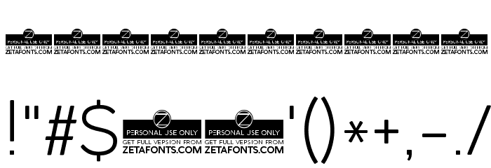Cocogoose Pro UltraLight Font OTHER CHARS