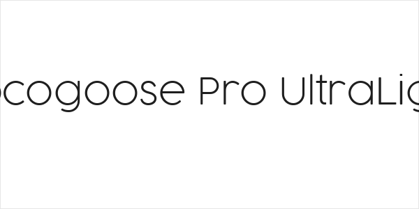 Cocogoose Pro UltraLight Logo