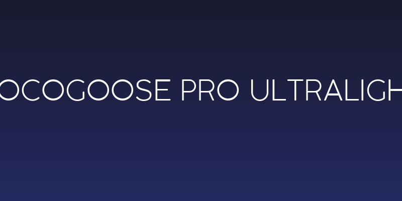 Cocogoose Pro UltraLight Social Header