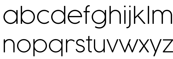 Cocogoose Pro UltraLight Font LOWERCASE