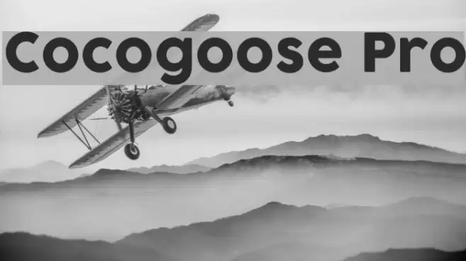 Cocogoose Pro Font examples