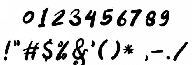 Cocolatte Font OTHER CHARS