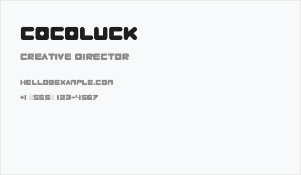 Cocoluck Business Card