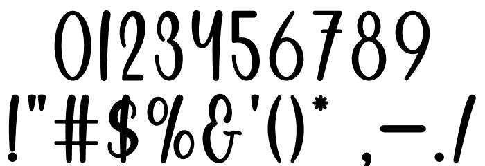 Coconut Butter フォント その他の文字