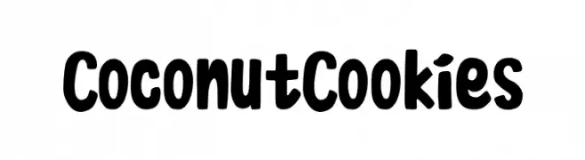 Coconut Cookies  Frei Schriftart Herunterladen