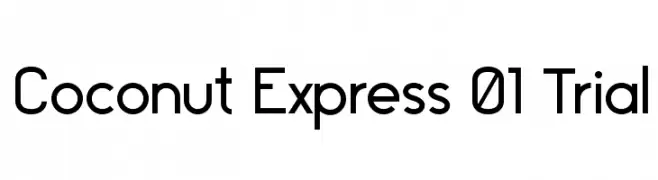 Coconut Express 01 Trial  フリーフォントのダウンロード
