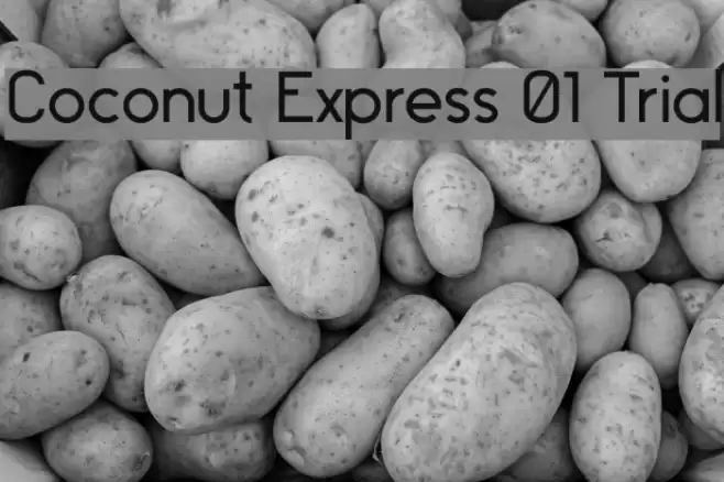 Coconut Express 01 Trial Font examples