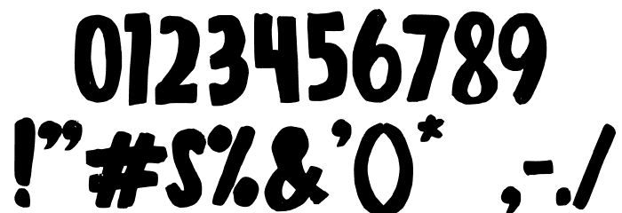 Coconut House Font OTHER CHARS