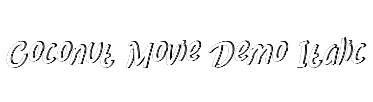 Coconut Movie Demo Italic  لخطوط تنزيل