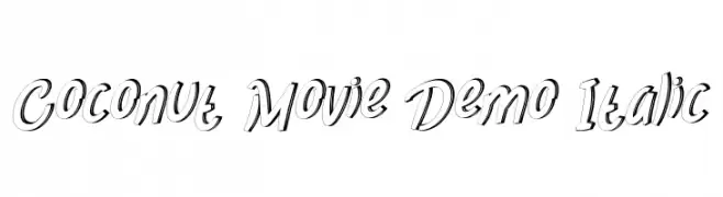 Coconut Movie Demo Italic  font caratteri gratis