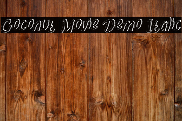 Coconut Movie Demo Italic Example 1