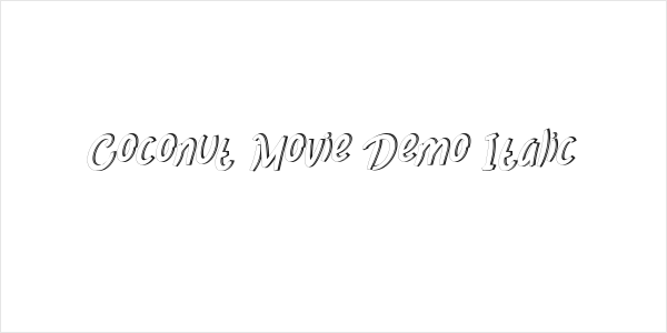 Coconut Movie Demo Italic Logo
