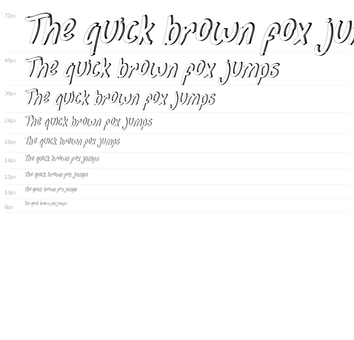 Coconut Movie Demo Italic Waterfall