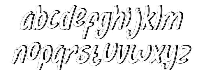 Coconut Movie Demo Italic Font LOWERCASE