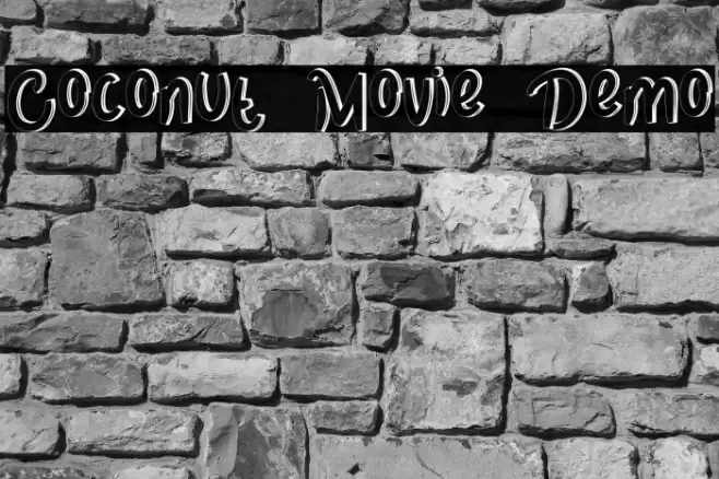 Coconut Movie Demo Font examples