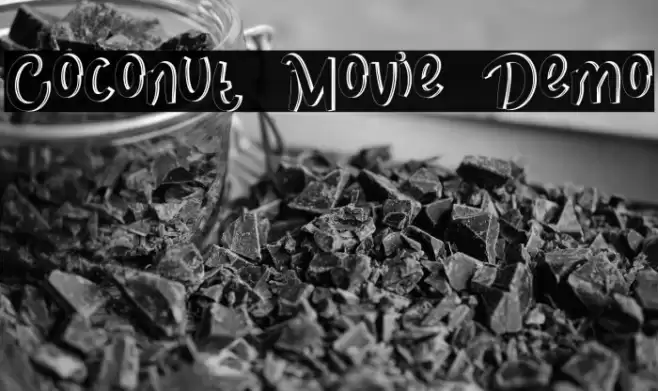 Coconut Movie Demo Font examples