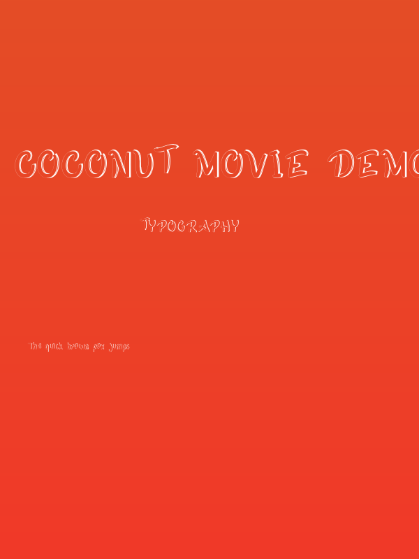 Coconut Movie Demo Poster