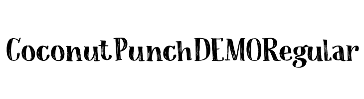Coconut Punch DEMO Regular  font caratteri gratis