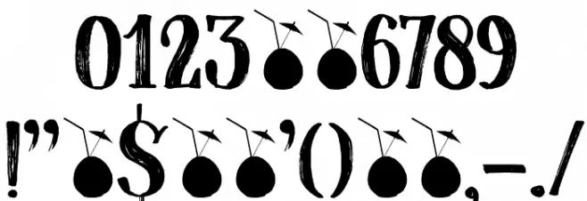 Coconut Punch DEMO Regular Font OTHER CHARS