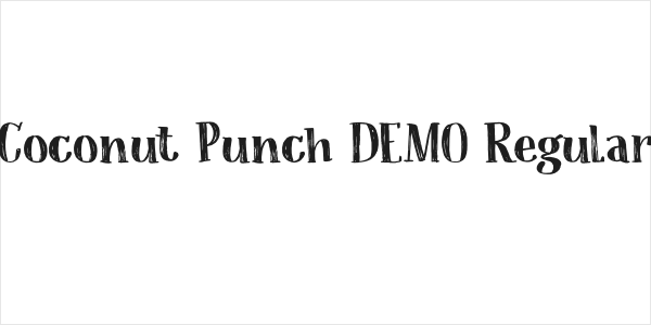 Coconut Punch DEMO Regular Logo