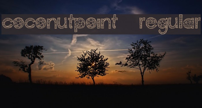 CoconutPoint-Regular Font examples