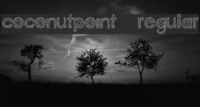 CoconutPoint-Regular Font examples