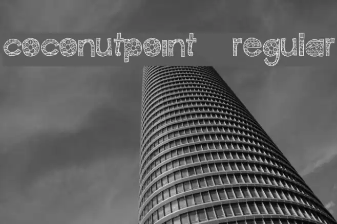 CoconutPoint-Regular Font examples