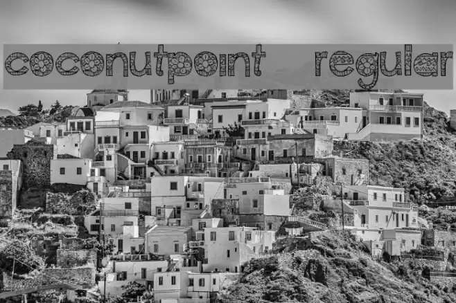 CoconutPoint-Regular Font examples