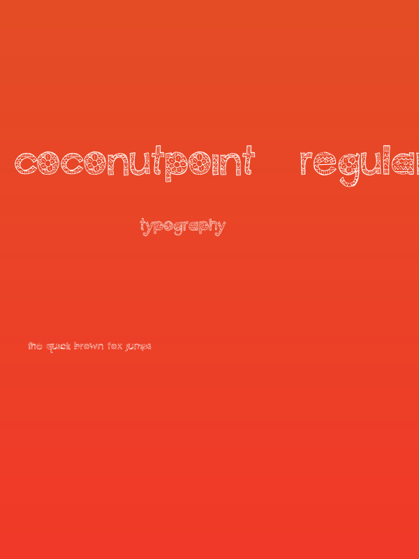 CoconutPoint-Regular Poster