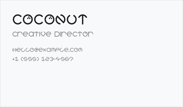 Coconut Business Card