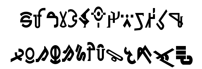 Cocoonian Font LOWERCASE