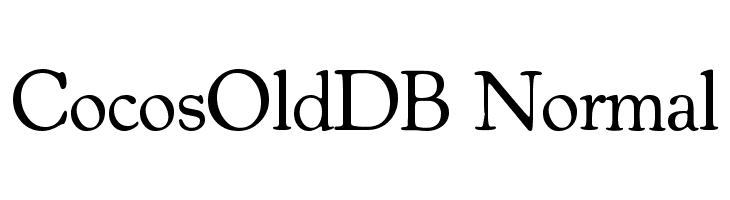 CocosOldDB Normal Font