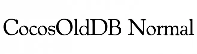 CocosOldDB Normal  baixar fontes gratis