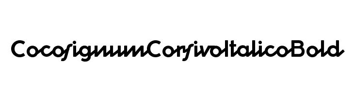 Cocosignum Corsivo Italico Bold  Frei Schriftart Herunterladen