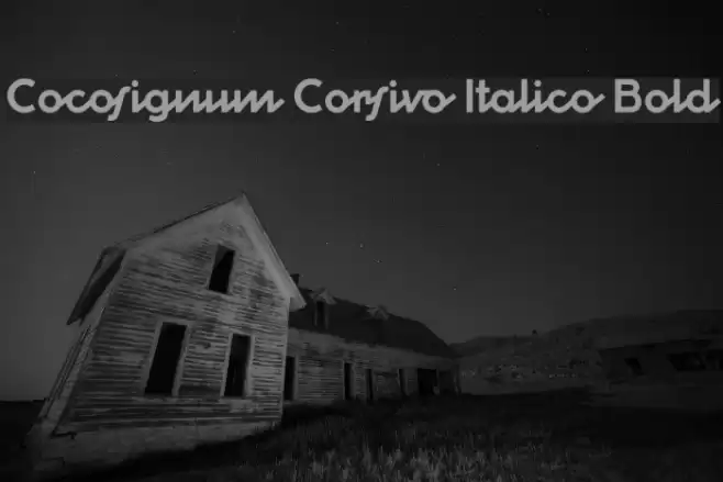 Cocosignum Corsivo Italico Bold Fonte examples