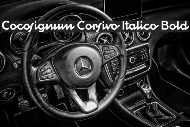 Cocosignum Corsivo Italico Bold Fonte examples