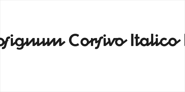 Cocosignum Corsivo Italico Bold Logo