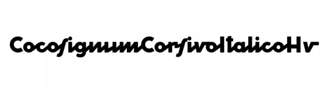 Cocosignum Corsivo Italico Hv  フリーフォントのダウンロード