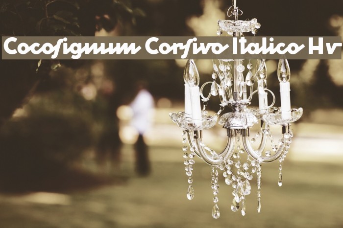 Cocosignum Corsivo Italico Hv Font examples