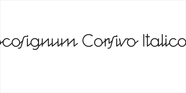 Cocosignum Corsivo Italico Lt Logo