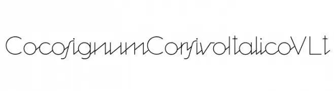 Cocosignum Corsivo Italico ULt  フリーフォントのダウンロード