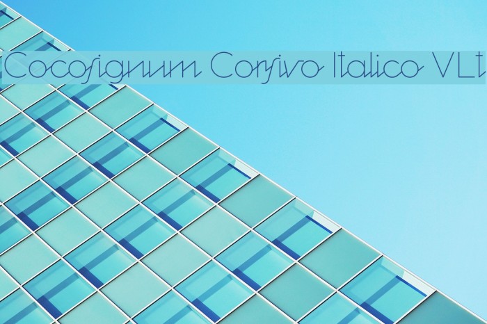 Cocosignum Corsivo Italico ULt Font examples