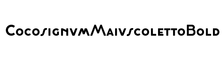 Cocosignum Maiuscoletto Bold  لخطوط تنزيل